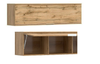 Modern Wall Cabinet Unit Storage Bedroom Living Room Oak effect finish 135 Zele