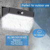 2xSolar Powered Garden Wall Light 206LED PIR Motion Sensor Security Lamp Outdoor