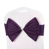 Ready Made Elasticity Stretch Chair Cover Bow Band Buckle Slider Sashes Decor