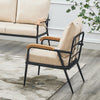 1/2/3 Seater Faux Leather Sofa Armchairs Couches Livingroom Black Brown Modern