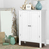 Living Room Kitchen Storage Cupboard Wooden Cabinet 3 Shelves Bathroom Unit UK