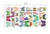34pcs Colourful Butterflies Wall Decals Mural Home art paper Decoration Mural