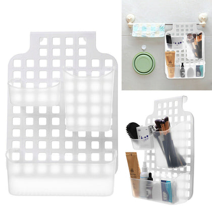 3 Sections Plastic Basket Shower Caddy Hanging Rack Tidy Shelf Organiser Storage