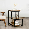 Small Side End Table Bedside Table Metal Nightstand Storage Organizer Stand