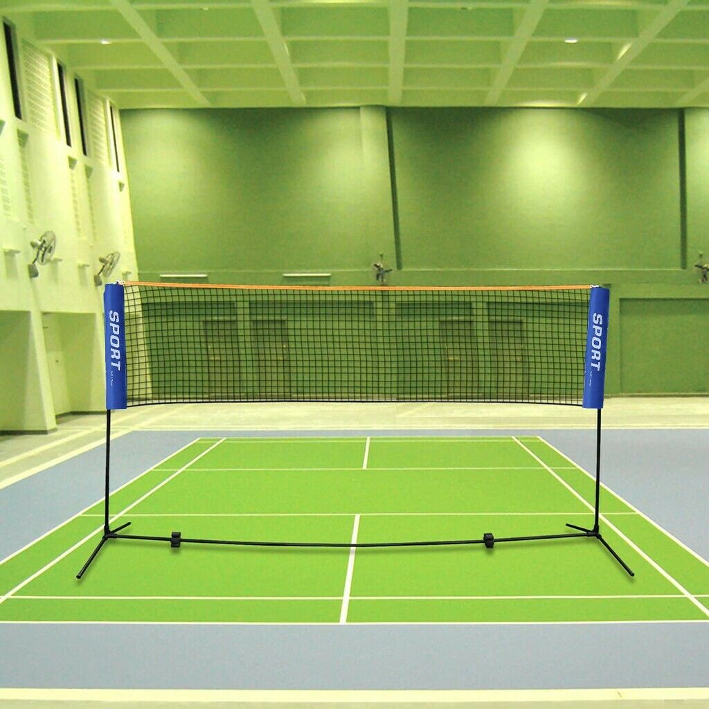 SEGAWE 10ft Adjustable Badminton Volleyball Tennis Net Set With Stands & Carry Bag - Height Adjustable 2.5-5 Ft