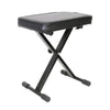Keyboard Piano Bench Stool Soft Drum Throne Black Seat Padded Adjustable Height