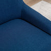 JACOBSEN OCCASIONAL FABRIC LOUNGE MODERN METAL LEGS ACCENT CHAIR WITH STOOL