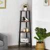 4 Tier Corner Shelf Storage Rack Organiser Ladder Display Bookshelf Office Home