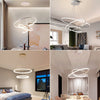 LED Pendant Light Ring Adjustable Lamp Ceiling Lights Decor Lighting Variable