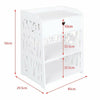 Bedroom White Cabinet Bedside Table Nightstand With Drawer Storage Organise Unit