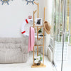 Wooden Clothes Rail Bedroom Coat Stand Home Shop Dress Hat Hanging Display Stand