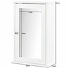 NEW SINGLE MIRROR CABINET WITH SHELF WALL MOUNTED STORAGE BATHROOM TOILET HOME