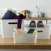 Handy Storage Basket Plastic Crate School Office Kitchen Pharmacy Tidy Organiser