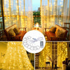 300 LED Curtain Fairy Lights USB String Light Indoor Outdoor Decor With Remote
