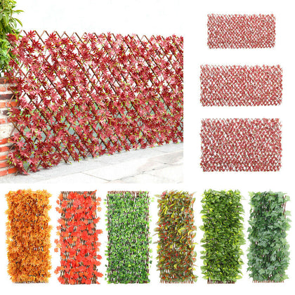 Artificial Hedge Ivy Leaf Expanding Fence Wall Trellis Garden Balcony Wall-Cover