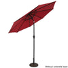 2.7M Garden Parasol Outdoor Sun Shade Banana Umbrella Hanging Cantilever Red