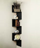2/3/ 5 Tier Floating Wall Shelves Corner Shelf Storage Display Bookcase