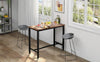 Industrial Bar Table Kitchen Dining Table Metal Frame Living Room Table 120cm