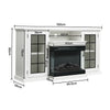 Fireplace TV Stand for TVs up to With Electric Fireplace Insert Cupboard Unit