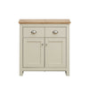 Compact 2 Doors 2 Drawer Sideboard Storage Cabinet Cupboard Cream Oak