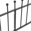 Garden Fence Panel 1830mm Gap Wrought Iron Spear/Ball Top Border Fencing Railing