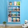 White Children Bookcase Kids Display Bookshelf Storage Unit Shelving Wooden Rack