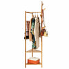 Wooden Coat Stand Rack Bamboo Clothes Hanger Coat Hat Umbrella Floor Standing