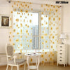 Sunflower Net Voile Window Curtains Sheer Tulle Drape Panel Home Ornament 1Pc UK