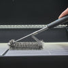 Barbecue BBQ Oven Grill Cleaning Brush Scraper Stainless Steel Bristle Cleaner