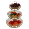 3 Tier Metal Fruit Bowl Basket Display Storage Holder Stand Vegetable Cakes Rack