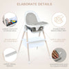 3-in-1 Baby Highchair Adjustable Infant Rocking Chair Booster Seat W/ Storage
