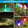 10/24x STAINLESS STEEL SOLAR LED GARDEN LIGHT COLOUR CHANGING/WHITE OUTDOOR POST