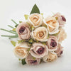 10 Heads Silk Rose Artificial Flowers Fake Bouquet Buch Wedding Home Party Decor