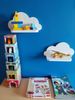 White or grey Cloud Shaped Wall Shelf Decorative Bedroom Nursery Display Unit