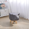 Padded Cow Shape Stool Cute Chidrens Kids Decoration Footrest Wood Frame Legs UK