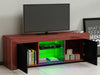 Modern TV Unit Cabinet Stand Sideboard Matt body & High Gloss Doors FREE LED