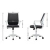 Home Office Chair Ergonomic Computer Task Desk Chair MidBack Fabric Swivel Chair