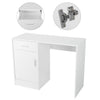 Small White Computer Desk Study PC Table Laptop Home Office Workstation Drawer