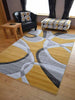 New Ochre Mustard Grey Modern Style Soft Thick Rug Small Extra Large Mat Cheap