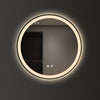 Modern Illuminated Bathroom Mirror With LED Light Demister Pad Touch Switch