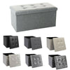 Ottoman Storage Seat Stool Trunk Toy Chest Bedding or Blanket Box Folding Bench