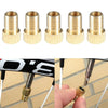5 Piece Brass Presta Valve Schrader Adaptor Bicycle Mountain Bike Tire Tube Pump