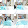12PCS LARGE VACUUM STORAGE BAGS SEAL VAC COMPRESSED SAVING SPACE 90x130CM