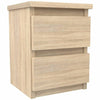 Bedside Cabinet Table Nightstand 30 x 30 x 40cm 2 Drawers Modern Design