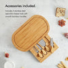 Oval Bamboo Cheese Board Set