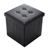 Faux Leather Ottoman Pouffe Large Storage Box Foot Stools 1&2 Seater Bench Seat