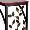 C Shaped Side Table Snack Coffee End Table for Living Room, Slides Up to Sofa