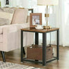 Small Vintage Side Table Rustic Bedside Cabinet Nightstand Unit End Sofa Retro