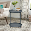 1/2 Tier Coffee Table Round Side Table Modern Occasional Tea Tables Balcony Room