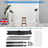 Adjustable Photo Backdrop Support Stand Kit Studio Background White Screen + Bag